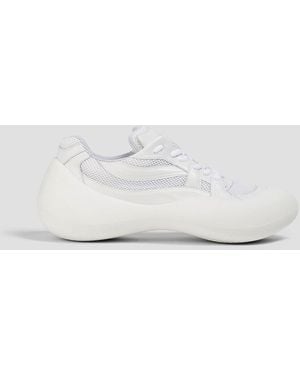 JW Anderson Bumper Hike Mesh And Leather Trainers - White