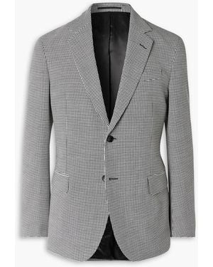 MR P. Slim-Fit Puppytooth Twill Suit Jacket - Gray