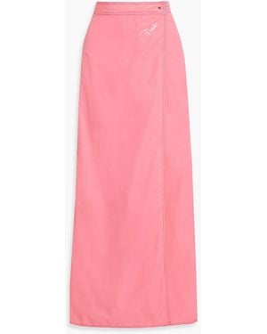 Emilio Pucci Taffeta Maxi Wrap Skirt - Pink