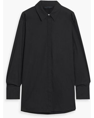 Proenza Schouler Addy Cotton-Blend Poplin Shirt - Black