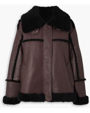 Goldsign Shearling Coat - Brown