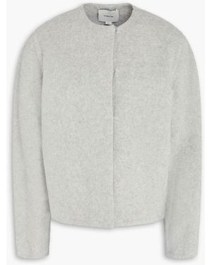 Vince Wool-Blend Felt Jacket - White