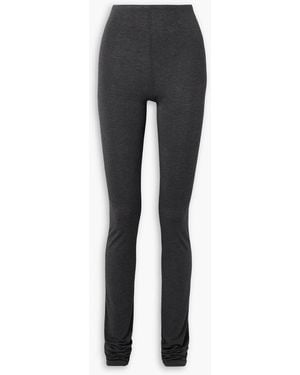Norma Kamali Stretch-jersey leggings - Black