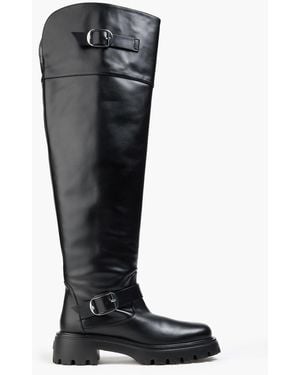 Stuart Weitzman Emerson Leather Over-The-Knee Boots - Black