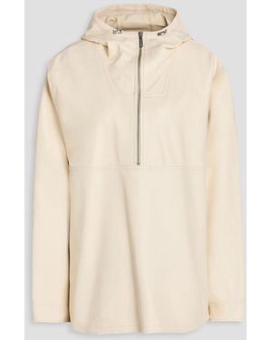TOTEME Leather Hooded Jacket - Natural