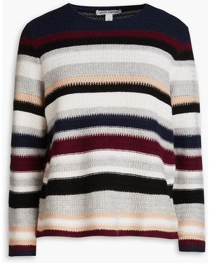 Autumn Cashmere Kaschmirpullover mit streifen - Blau