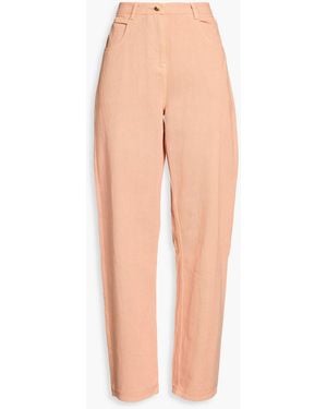 HANNAH Ari Cotton-twill Straight-leg Trousers - Orange