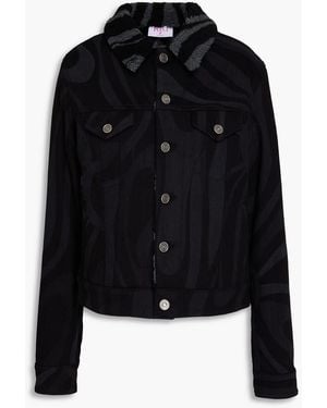 PUCCI Printed Denim Jacket - Black