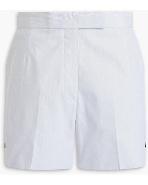 Thom Browne Striped Cotton Shorts - White