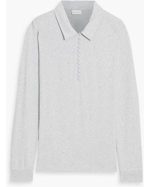 Dries Van Noten Cotton-Jersey Polo Shirt - White