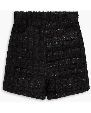 IRO Metallic Tweed Shorts - Black