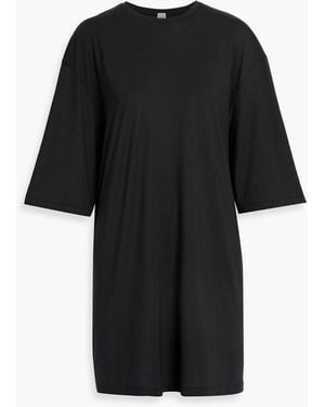 TOTEME Tencel Lyocell And Cotton-Blend Jersey Mini Dress - Black