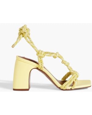 Zimmermann Knotted Cord Sandals - Metallic