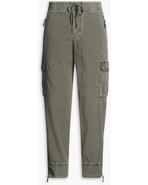 James Perse Stretch-Cotton Cargo Trousers - Green