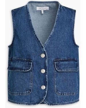 Rag & Bone Tamar Denim Vest - Blue