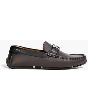 Bally Drivers "peyton" aus leder mit verzierung - Schwarz