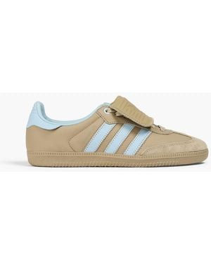 adidas Originals Two-Tone Leather Trainers - Green