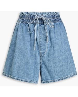 Veronica Beard Wilder Denim Shorts - Blue