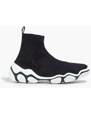 Red(V) Mesh High-top Sneakers - Blue