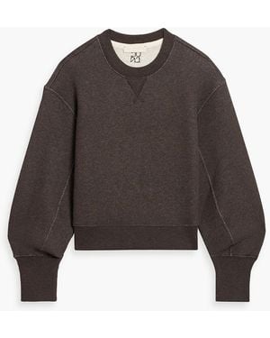 Ulla Johnson Lumi sweatshirt aus baumwollfrottee - Braun