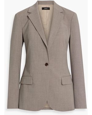 Theory Wool-Blend Blazer - Gray