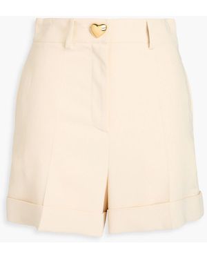 Moschino Crepe Shorts - Natural