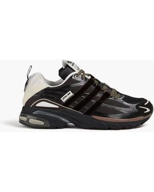 adidas Adistar Color-Block Shell, Mesh And Velvet Trainers - Black