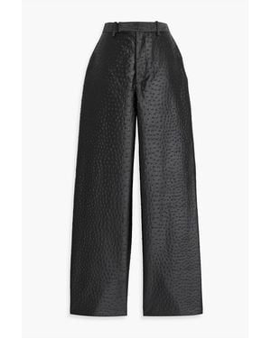 Rohe Cloqué Straight-Leg Pants - Black