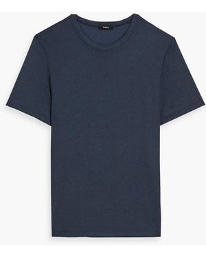 Theory Essential Modal-Blend Jersey T-Shirt - Blue