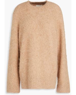 Holzweiler Pullover aus einer gebürsteten alpakamischung - Natur