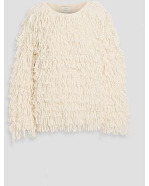 Loulou de Saison Gabin Fringed Wool-Blend Jumper - Natural