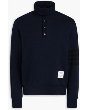 Thom Browne Gestreifter rollkragenpullover aus wolle - Blau