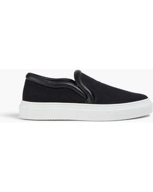 JW Anderson Canvas Slip-On Trainers - Black