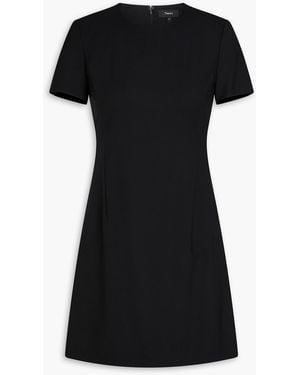 Theory Jatinn Wool-blend Mini Dress - Black