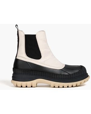 Ganni Canvas Chelsea Boots - Black