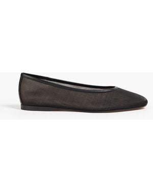 Vince Leah Mesh Ballet Flats - Black