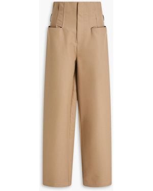 Rohe Cotton-twill Tapered Trousers - Natural