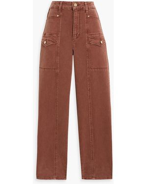 PAIGE Alexis High-Rise Cargo Jeans - Brown