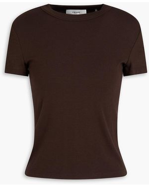 FRAME Modal-blend Jersey Top - Brown