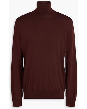 Jil Sander Wool Turtleneck Jumper - Red