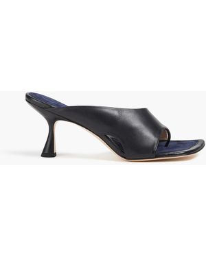 Wandler Julio Leather Mules - Blue