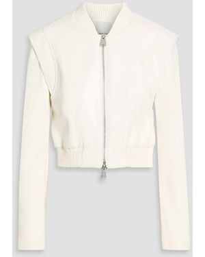 Jonathan Simkhai Doreen Cropped Bomber Jacket - White