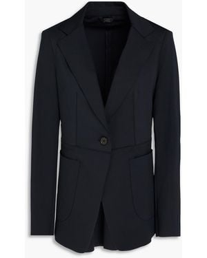 High Lace-Up Stretch-Jersey Blazer - Black