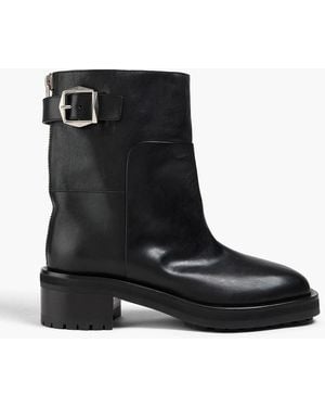Jimmy Choo Brooklyn Leather Ankle Boots - Black