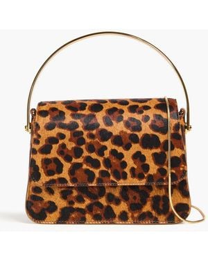 Jonathan Simkhai Leopard-Print Calf Hair Tote - Brown