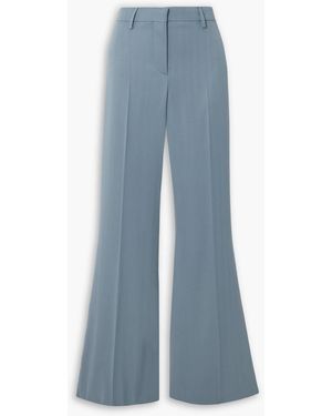 Stella McCartney Pinstriped Wool-Blend Flared Pants - Blue