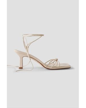 Aeyde Roda Leather Sandals - White