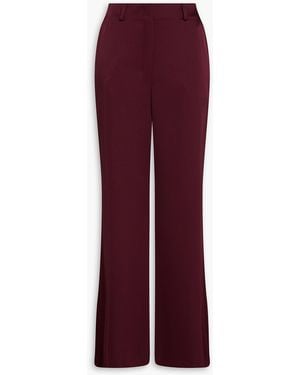Theory Satin Wide-Leg Trousers - Red