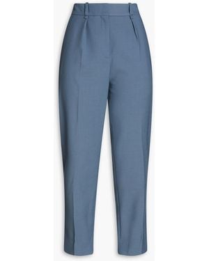 Maje Twill Tapered Pants - Blue