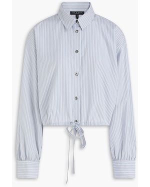 Rag & Bone Georgie Striped Cotton-Poplin Shirt - Blue